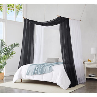 Black 2024 bed tent